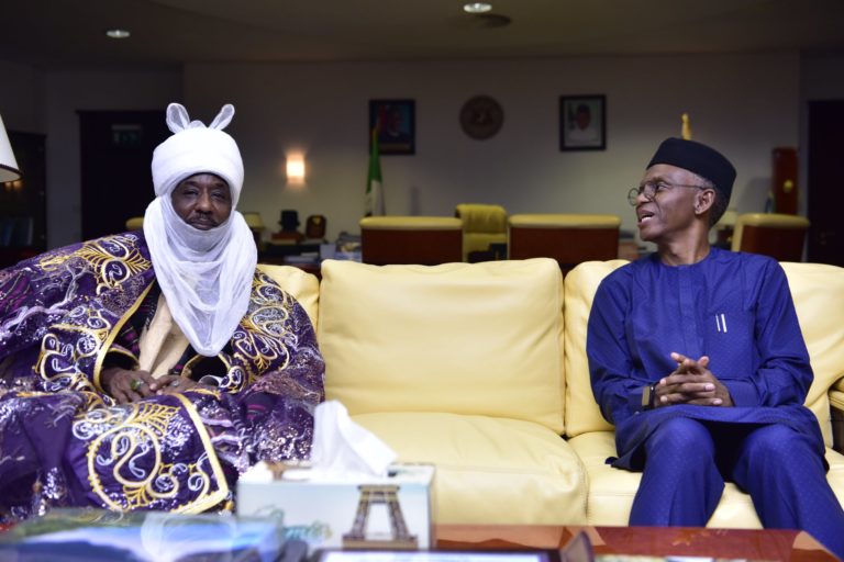 Deposed Emir of Kano visits el-Rufai in Kaduna