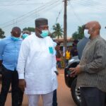 Photos: Ugwuanyi visits scene of IPOB’s clash with security agencies