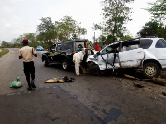 Edo 2020: Two policemen die as Oshiomhole, others survive auto crash