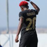Oshoala celebrates first goal of season with support for #EndSARS protests