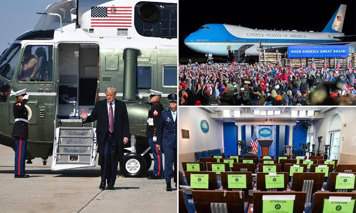 Airforce One, Marine One fleet grounded as 3 White House reporters test positive‎