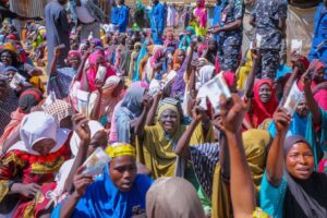 Zulum gives out N24 million cash to 1,200 indigent people at former Boko Haram caliphate seat