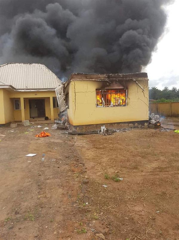 Another INEC office in Imo set ablaze